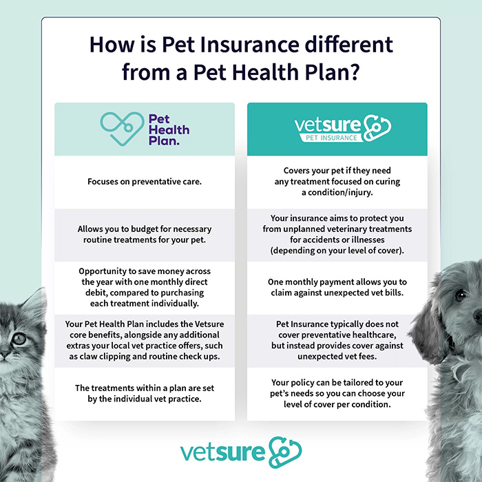How is pet insurance different than a pet health plan?
